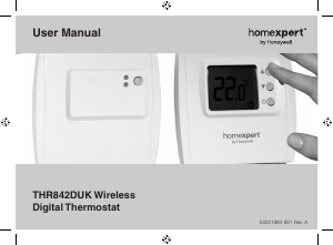 Handleiding Honeywell THR842DUK Homexpert Thermostaat