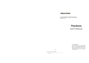 Käyttöohje Helkama HPKE1480 Pesukone