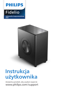 Instrukcja Philips TAFW1 Fidelio Subwoofer