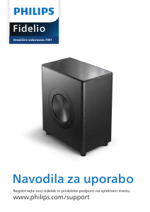 Priročnik Philips TAFW1 Fidelio Nizkotonski zvočnik