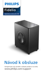 Manuál Philips TAFW1 Fidelio Subwoofer