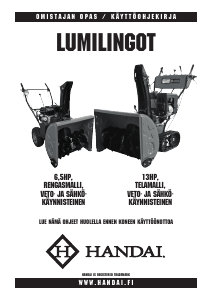 Käyttöohje Handai 6.5HP Lumilinko