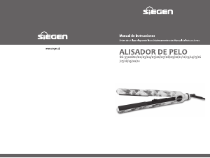 Manual de uso Siegen SG-3520D03 Plancha de pelo