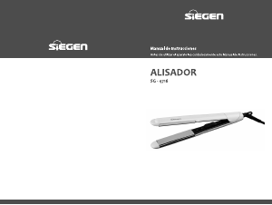 Manual de uso Siegen SG-4716 Plancha de pelo