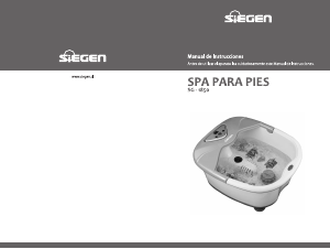Manual de uso Siegen SG-1850 Baño de pie