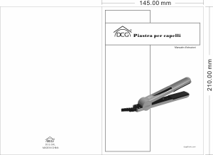 Manuale DCG HC2501 Piastra per capelli