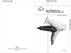 Manuale DCG HT-VD2500 Asciugacapelli