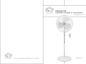 Manuale DCG VE1620TT Ventilatore