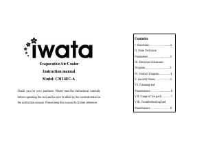 Handleiding Iwata CM14EC-A Ventilator