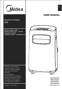 Manual Midea MPF14CR71 Air Conditioner