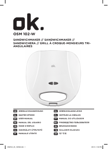 Bedienungsanleitung OK OSM 102-W Kontaktgrill