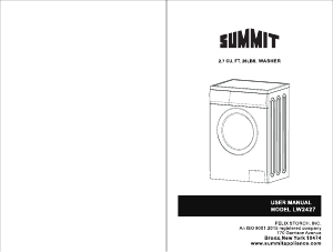 Manual Summit LW2427 Washing Machine