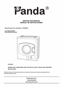 Manual Panda PAN60SFR Dryer