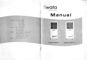 Handleiding Iwata AIRBLASTER-11 Ventilator