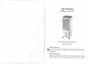 Handleiding Iwata AIRCOOL-Z19 Ventilator