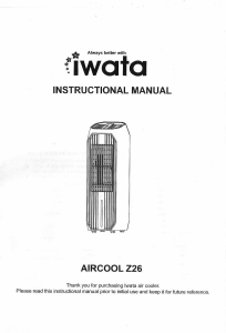 Manual Iwata AIRCOOL-Z26 Fan