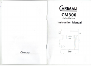 Manual Carimali CM300 Coffee Machine