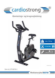 Brugsanvisning Cardiostrong BX70i Motionscykel