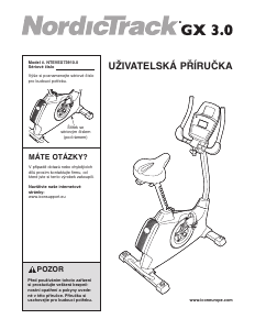 Manuál NordicTrack GX 3.0 Rotoped