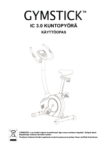 Käyttöohje Gymstick IC 3.0 Kuntopyörä