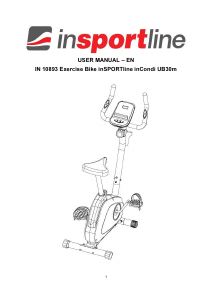 Manual inSPORTline IN 10893 Exercise Bike