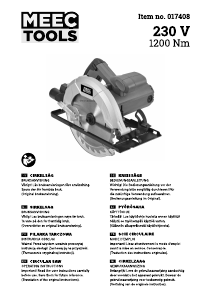 Käyttöohje Meec Tools 017-408 Pyörösaha