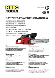 Manual Meec Tools 018-259 Chainsaw