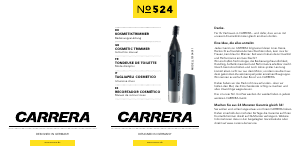 Manual de uso Carrera 524 Cortadora de cejas