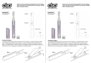 Handleiding Clio 3900 Wenkbrauwtrimmer