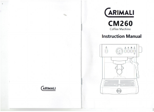 Manual Carimali CM260 Coffee Machine