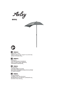 Kullanım kılavuzu Axley 014-142 Bahçe şemsiyesi
