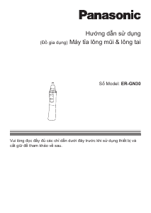 Hướng dẫn sử dụng Panasonic ER-GN30 Máy tỉa lông mũi