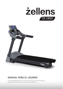 Manual de uso Zellens ZS 1850 Cinta de correr