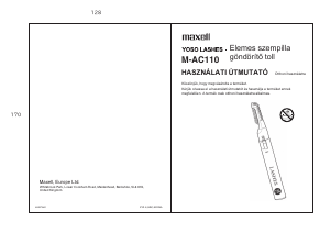 Használati útmutató Maxell M-AC110 Szempilla-göndörítő