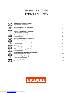 Instrukcja Franke FH 604-1E 4I T PWL Płyta do zabudowy