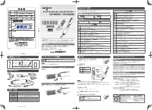 説明書 イズミ CD-M230 ヘアスタイラー