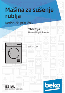 Priručnik BEKO DH 7411 PA Sušilica