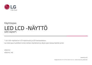 Käyttöohje LG 49WL95C-WE LED-näyttö