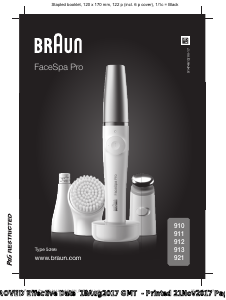 Brugsanvisning Braun 910 FaceSpa Pro Ansigtsrensebørste