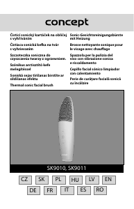 Rokasgrāmata Concept SK9011 Sejas ādas attīrīšanas ierīce