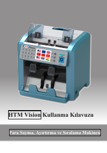 Kullanım kılavuzu HTM Vision Para sayma makinesi