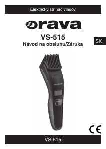 Návod Orava VS-515 Zastrihávač brady a fúzov