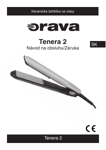 Návod Orava Tenera 2 Žehlička na vlasy