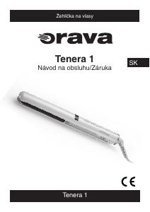 Návod Orava Tenera 1 Žehlička na vlasy