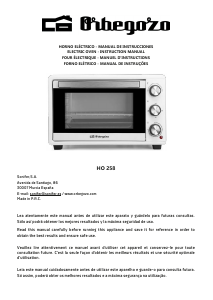 Manual de uso Orbegozo HO 258 Horno