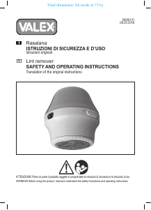 Handleiding Valex M350121 Ontpluizer