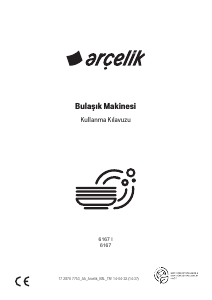 Kullanım kılavuzu Arçelik 6167 I Bulaşık makinesi