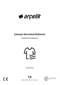 Kullanım kılavuzu Arçelik 830 KMW Kurutma makinesi