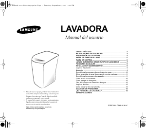 Manual de uso Samsung WA70R3 Lavadora