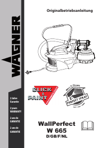 Manual Wagner WallPerfect W 665 Paint Sprayer